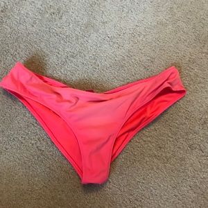 Pink cheeky bikini bottoms